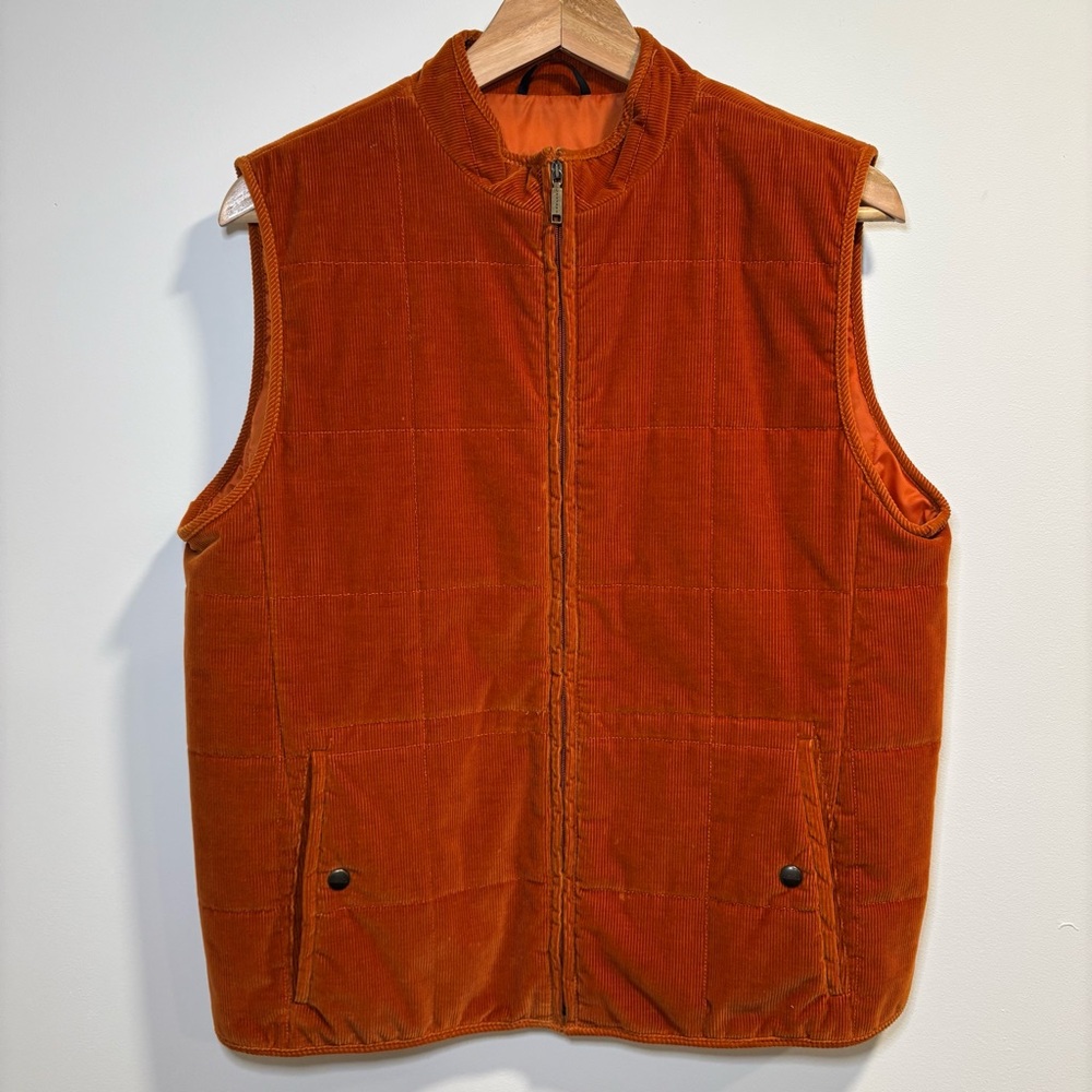 MaxMara Weekend Rust Corduroy Quilted Vest M/L